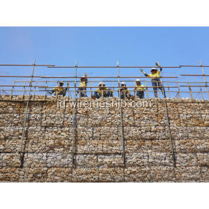 3,9 mm Galvanized Gabion Box untuk River Bank Project